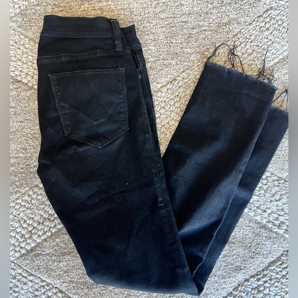 Hudson Jeans Tally cropped Skinny in Black Denim